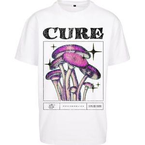 Mister Tee Cure Oversize T-shirt voor heren, wit, S