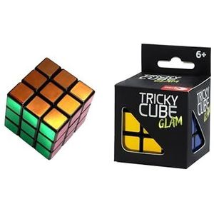 Noris 606132065 Tricky Cube Glam, de klassieker ter bevordering van het ruimtelijkheidsdenken, voor kinderen vanaf 6 jaar, metallic