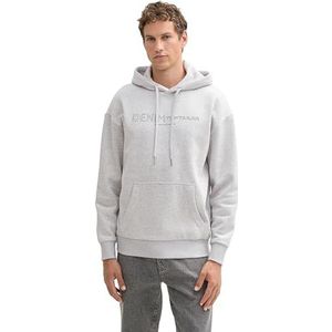 TOM TAILOR Denim Sweatshirt voor heren, 15398 - Light Stone Grey Melange, XL
