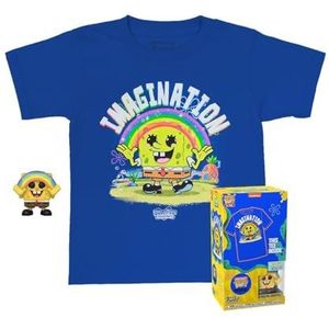 Funko 63485 Pocket Pop & Tee: Spongebob- SB w/rainbow- Medium (Child)
