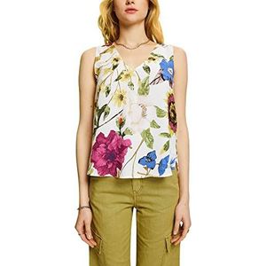 ESPRIT Collection Mouwloze blouse, Lenzing Ecovero, wit, XS
