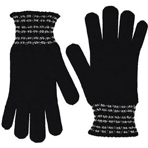 United Colors of Benetton Gebreide handschoenen 1176QG008 handgrepen, zwart 700, M voor meisjes