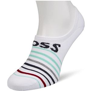 BOSS Heren Low Cut Stripe Cc Sneakersokken, White100, 39/42 EU