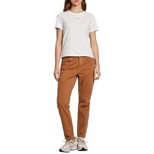 Pepe Jeans Hw Pl204591 Tapered Jeans voor dames, bruin, 30W/28L, Bruin (nootbruin), 30W / 28L