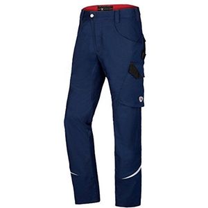 BP 1980-570-110 smalle werkbroek - slank silhouet - stretchmateriaal - elastische rug - ergonomische snit - 65% polyester, 35% katoen - lange pasvorm - maat: 46 l - kleur: nachtblauw