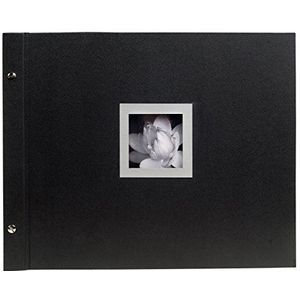 Exacompta 16944E Fotoalbum Ceremony (40 pagina's, 37 x 29 cm, ideaal voor belangrijke gelegenheden, pergamijn beschermbladen) zwart