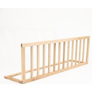 the good wood by PLASTIMYR houten bedleuning veiligheidsbarrière voor kinderen, houten bed, 120 x 2 x 40 cm