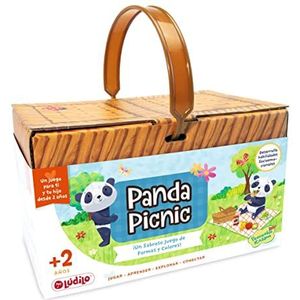 Ludilo Panda picknick, kinderspeelgoed 2 jaar, educatief spel voor kinderen van 2 jaar, kinderspelletjes, cadeau voor jongens van 2 jaar en meisjes, speelgoed voor meisjes van 2 jaar