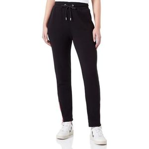 Love Moschino Regular Fit jogger vrijetijdsbroek voor dames, Zwart, 40 NL