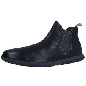 Think! Hauki Herenschoenen, leer, gevoerde duurzame Chelsea-boots, 0000 zwart, 46.5 EU