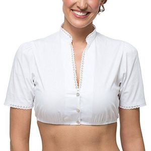 Stockerpoint Klederdrachtblouse voor dames, wit, 36