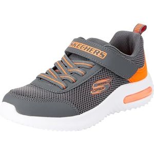Skechers Boys, sneakers, houtskool & oranje, synthetisch/textiel/trim, 43 EU, Houtskool Oranje Synthetisch Textiel Trim, 43 EU