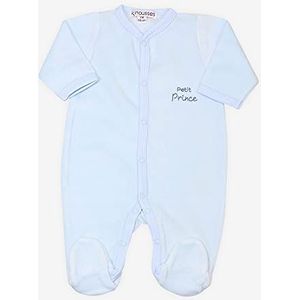 Kinousses Pyjama voor baby's, geboorte, jongens, rompertje voor baby's, jongens, motief kleine prins, maat 1 maand (54 cm), cadeau voor babyjongens