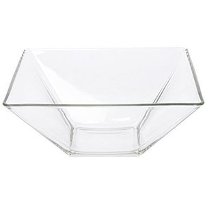 Excelsa Kyoto Cup multifunctioneel vierkant, glas, transparant, 25 x 25 x 11 cm