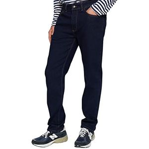 Trendyol Man Normale Taille Recht Been Regular Jeans, Marineblauw-2001, 50