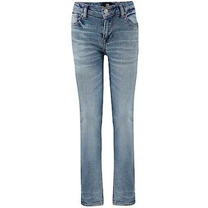 LTB Jeans Meisjes-jeansbroek Amy G hoge taille, skinny jeans katoenmix met ritssluiting, maat 13 jaar/158 in lichtblauw, Onschadelijke, veilige was 54581, 158 cm