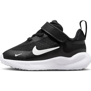 NIKE Revolution 7, sneakers voor kinderen, Zwart Wit, 21 EU