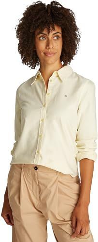 TOMMY HILFIGER - WW0WW46111 - Overhemd - Geel - 100% Better Cotton Initiative Katoen