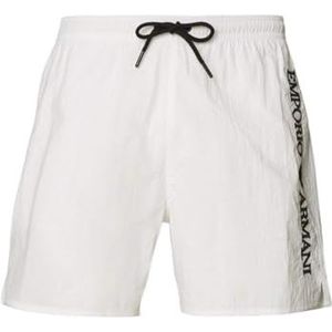 EMPORIO ARMANI Man borduurwerk logo korte boxer wit XXL, Wit, XXL