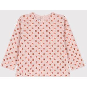 Petit Bateau T-shirt ML POL/MU3M meisjes baby's, roze zout/meerkleurig, 6 Maanden