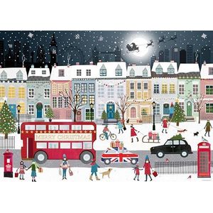 Ravensburger - Puzzel met 1000 stukjes kerstavond, 70 x 50 cm