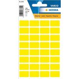 HERMA 3641 multifunctionele etiketten mini (12 x 18 mm, 5 velles, papier, mat) zelfklevend, permanent klevende huishoudelabels voor handschrift, 160 stickers, geel