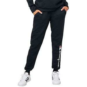 Champion Dames Plus-Size Powerblend joggingbroek, zwart met Champion lettertype, XXL
