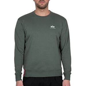 ALPHA INDUSTRIES Basic sweater Small Logo sweatshirt voor heren, Vintage Groen., 3XL