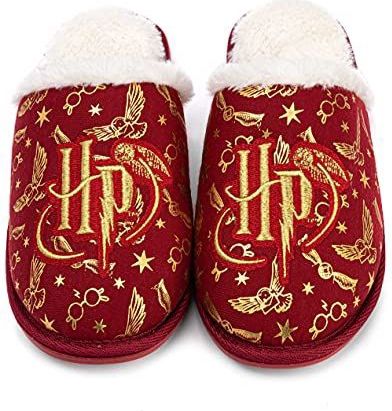 Harry Potter - Slippers - Rood - Dames - Slip-on - Pluizig