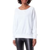 Champion Legacy Minimalist Resort W-Spring Terry Crewneck Sweatshirt voor dames, Wit, M