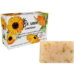 E-NN LOVE, natuurlijke zeep, veganistisch, save, goudsbloem, ontstekingsremmend en genezend, extra zacht, 100 g, gemaakt in Spanje.