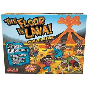 Goliath The Floor is Lava Family Edition, Familiespel voor Kinderen Vanaf 5 Jaar, Gezelschapsspel Vanaf 3 Spelers, De Vloer is Lava