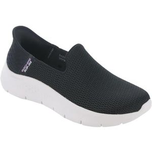 Skechers Hands Free Slip-ins Go Walk Flex-relish Instappers voor dames, Zwart/Wit, 37 EU breed