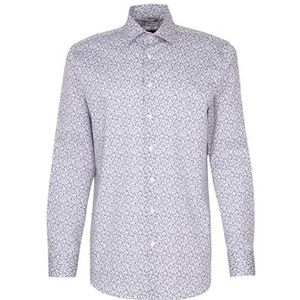 Seidensticker Herenhemd met lange mouwen, regular fit, donkerblauw, 43