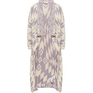 SIDONA Gebreid damesvest 19019444-SI01, crème mauve, XL/XXL, Crème Mauve, XL/XXL
