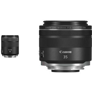 Canon RF 85mm F2 MACRO IS STM RF 85mm F/2.0 macro IS STM,Zwart & Canon RF 35 mm Lens, F1.8 IS STM macro voor EOS R, vaste brandpuntsafstand, filterdraad van 52 mm, beeldstabilisator, autofocus, zwart