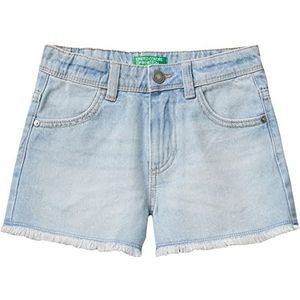 United Colors of Benetton Bermuda 4DW2C9011 Shorts, Denim 902, S Meisjes, lichtblauw denim 902, 120 cm