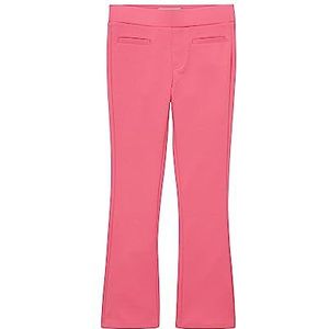 TOM TAILOR Meisjes Basic uitlopende broek, 15799-carmine pink, 104/110, 15799-Carmine Pink, 104 cm