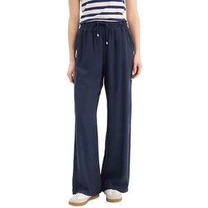 DeFacto Cargobroek voor dames, broek met zakken, brede pijpen, Donkerblauw, 36