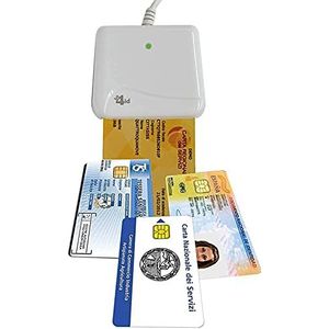 Bit4id Original Minilector evo 2.0 RFID, Smart Card Readers, Digitale Signature SPID en CRS CNS, gezondheidskaart, CAC Dod, Plug & Play, geen drivers, ondersteunt Common Cards en FIPS