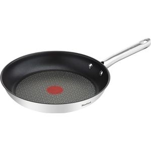 Tefal A70408 Duetto Roestvrijstalen Pan - Inductie - 32 Cm - Anti-aanbaklaag - Thermo-spot