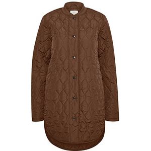Kaffe KAshalby Quilted Coat Transitional Jacket, Mustang, 40 Dames
