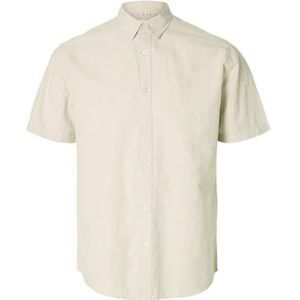 Overhemd - Effen - Katoen - Regular Fit - Kwartmouw