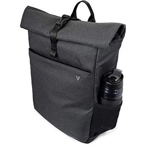 V7 CBXT16 Elite Slim Notebook rugzak, 16 inch, zakelijke rugzak, laptoprugzak, met waterfleshouder en RFID-tas voor mannen en vrouwen, zwart