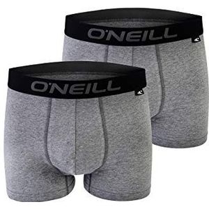 O'Neill Basic boxershorts voor heren, sportondergoed voor alle gelegenheden, set van 2, antraciet, M