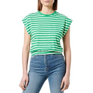 ONLY Dames ONLMAY S/S Cropped Box JRS Top, Kelly Green, L, Kelly Green, L