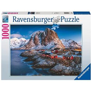 Ravensburger Puzzel 80523 Idyllische lofoten, puzzel met 1000 stukjes, voor volwassenen en kinderen vanaf 14 jaar