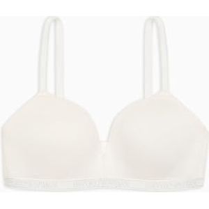 EMPORIO ARMANI Vrouw Essential Studs Gewatteerde Driehoek BH Beige L, Wit, L