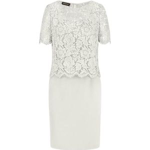 APART Fashion Etui-jurk met kanten jasje, Crème, 36