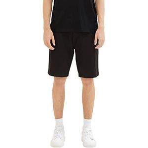 TOM TAILOR Denim Heren Regular Fit Chino Shorts, 29999 - Black, S